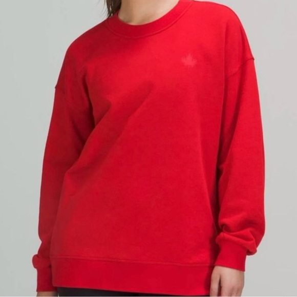 lululemon athletica Tops - Lululemon Team Canada Perfectly Oversized Crew